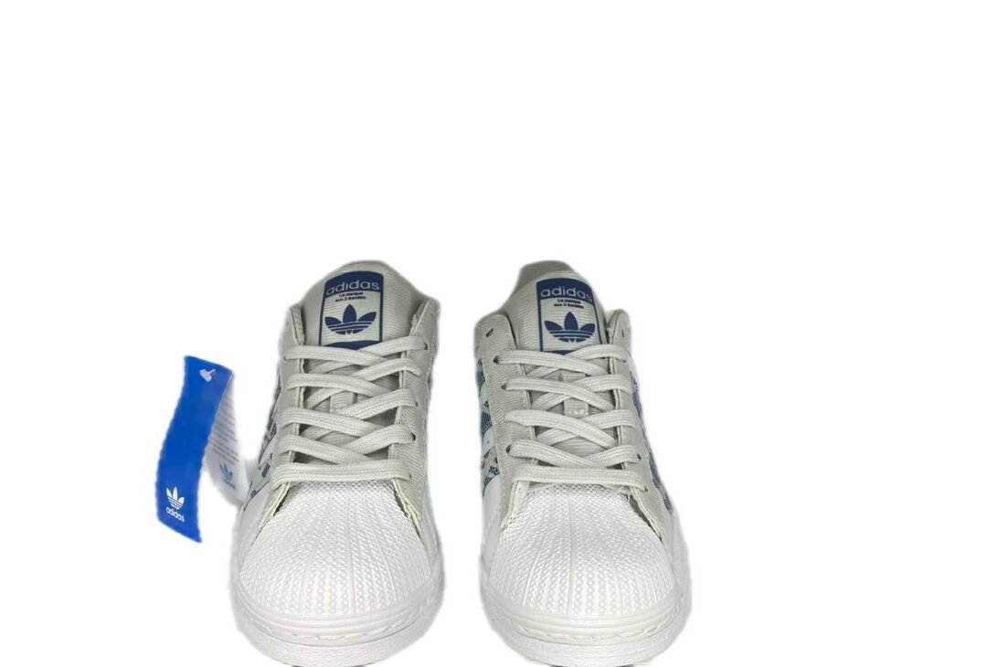 Adidas SuperStar White and Blue