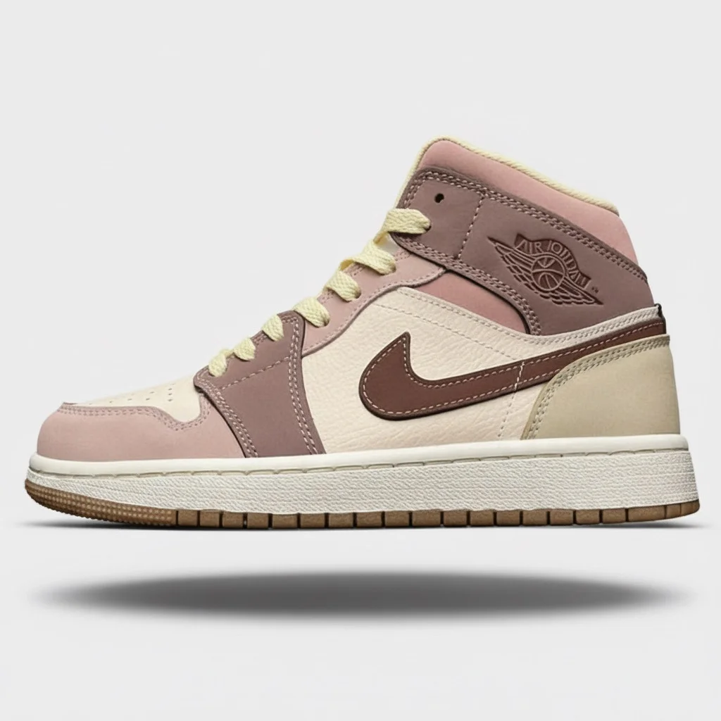 Alternative view of Air Jordan 1 Mid SE Dark pony Smoky