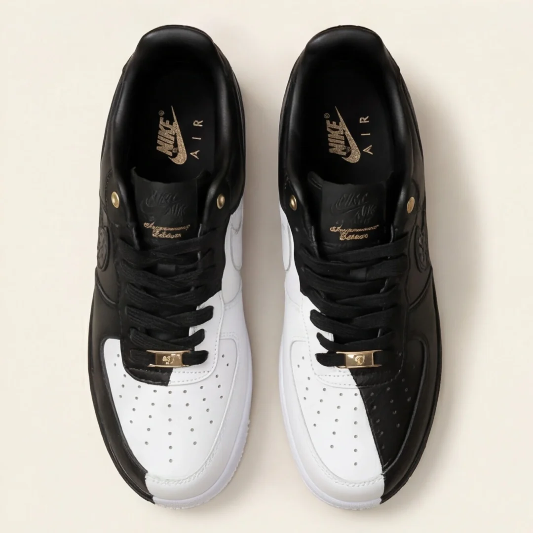 Alternative view of Nike air Force 1 LownSplit Black & White