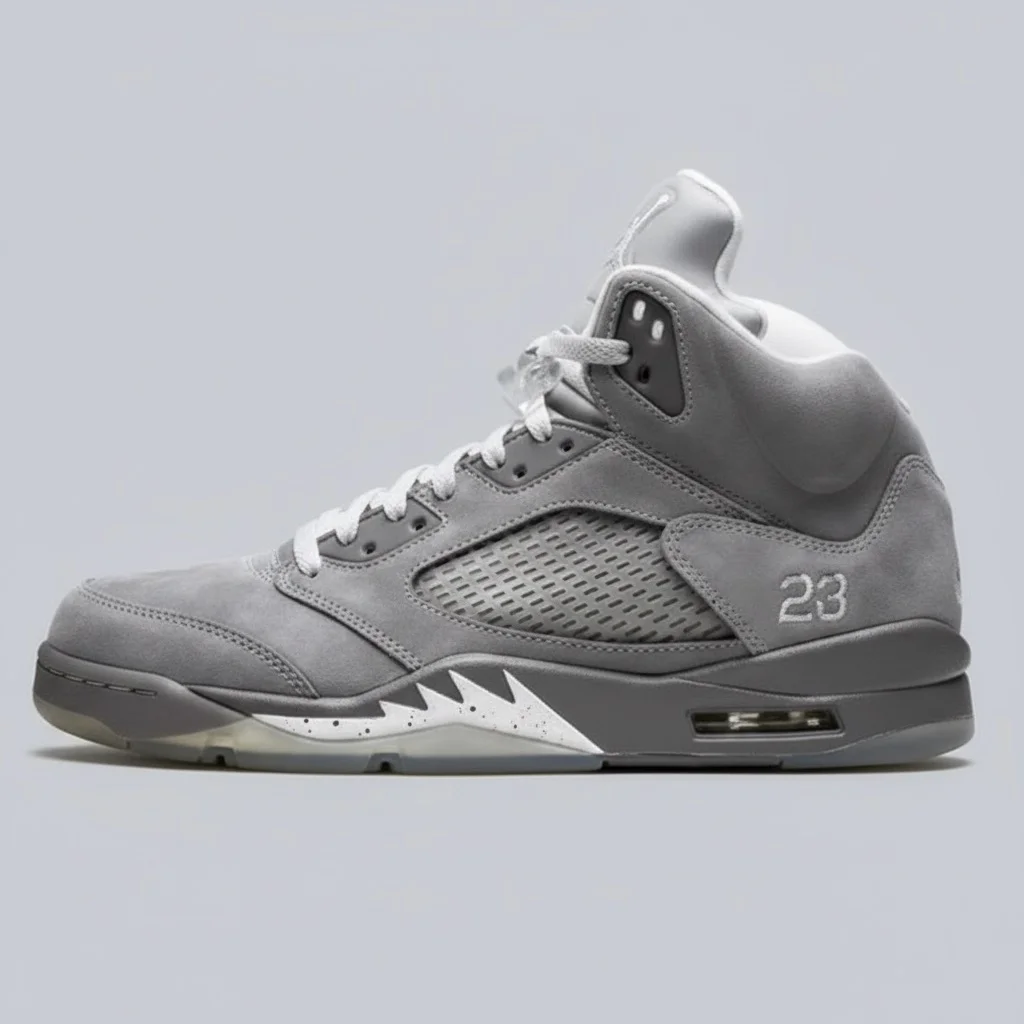 Alternative view of Jordan Retro 5 Lobo Grey
