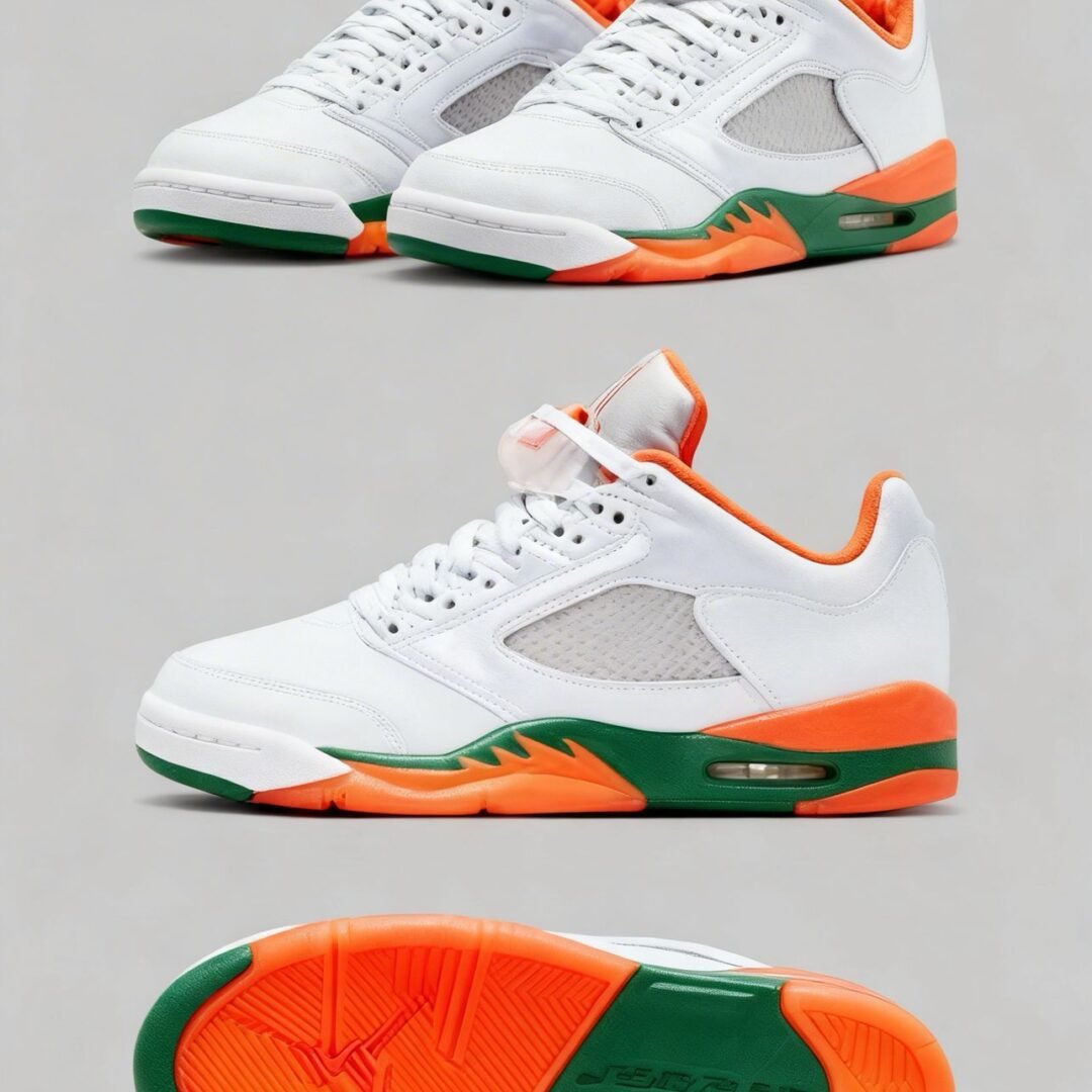 AIR JORDAN 5 RETRO "GREEN ORANGE"