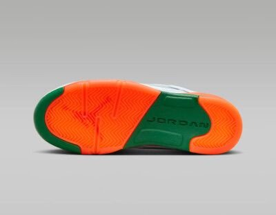 Alternative view of AIR JORDAN 5 RETRO "GREEN ORANGE"