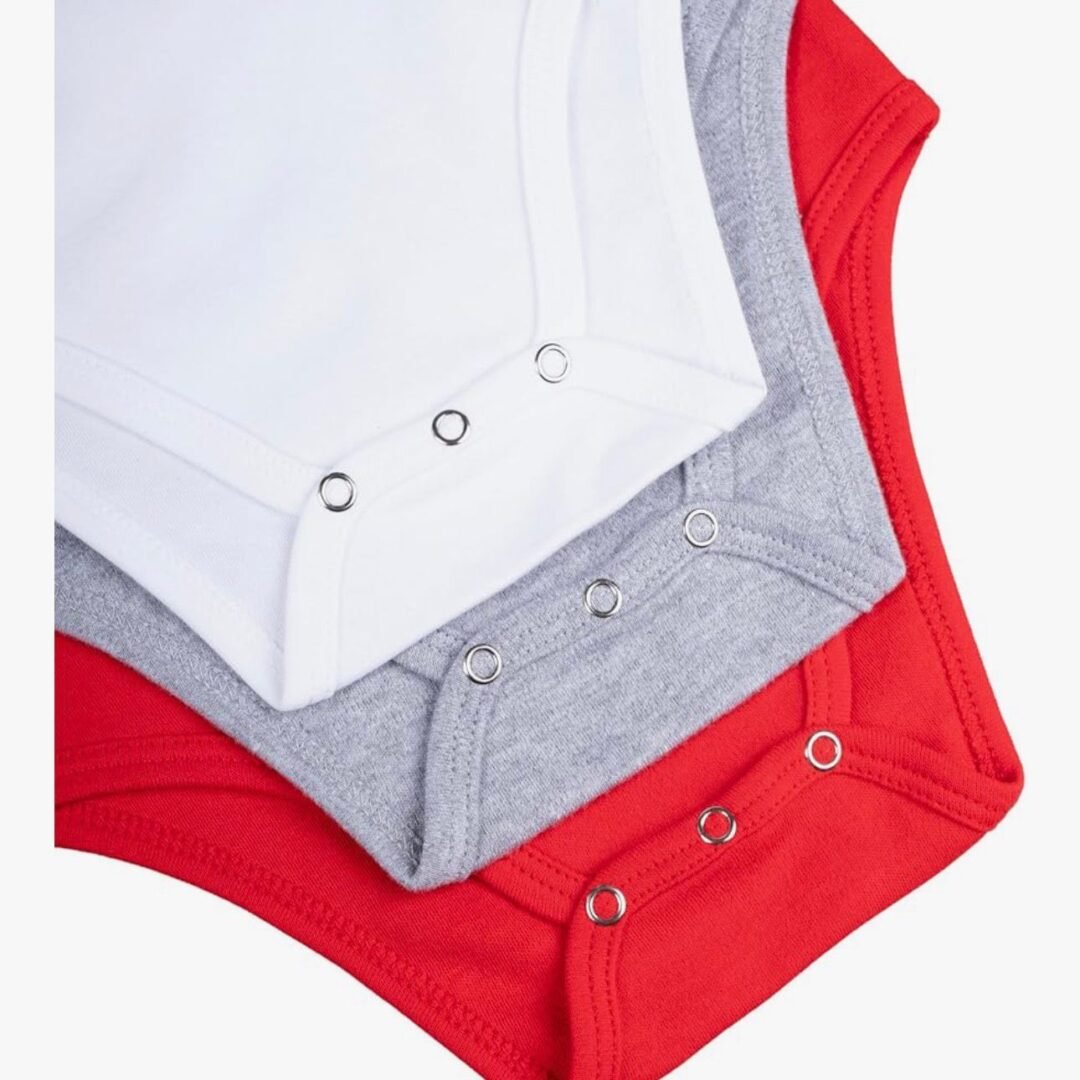 Alternative view of Set de bodys para bebé Chicago Bulls x3 🏀❤️