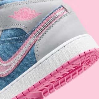 Nike Air Jordan 1 Mid Denim Pink 💖 - Image 2
