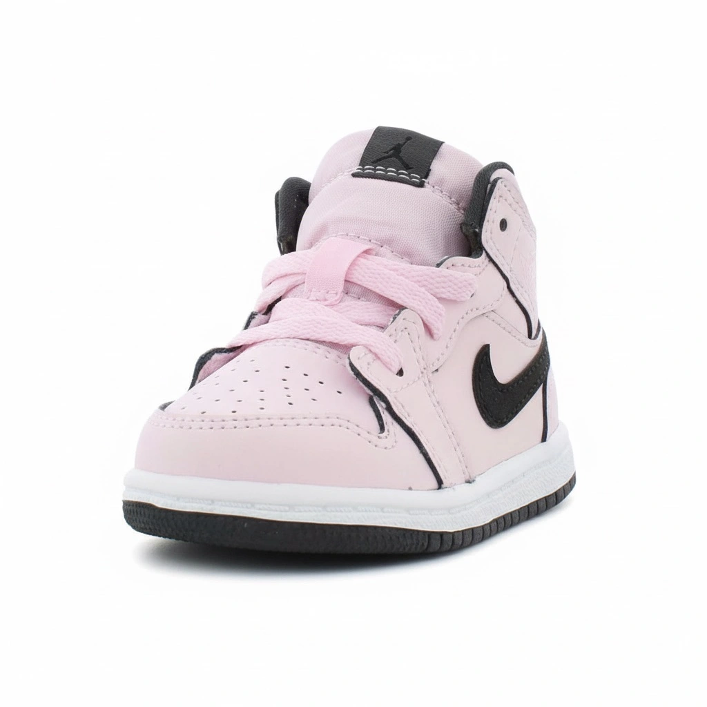 Air Jordan 1 Mid Rosa y Negro