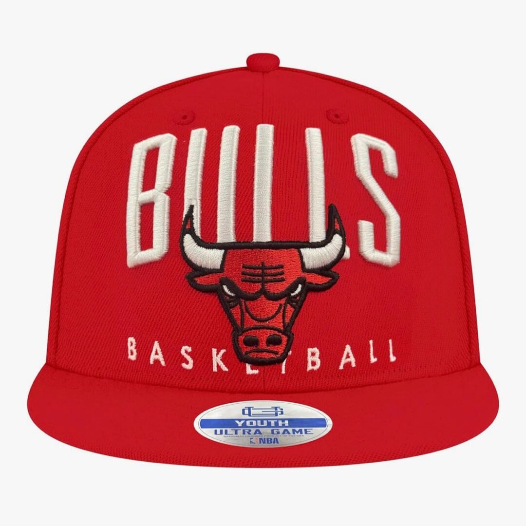 Alternative view of Gorra Plana Niño Chicago Bulls Roja