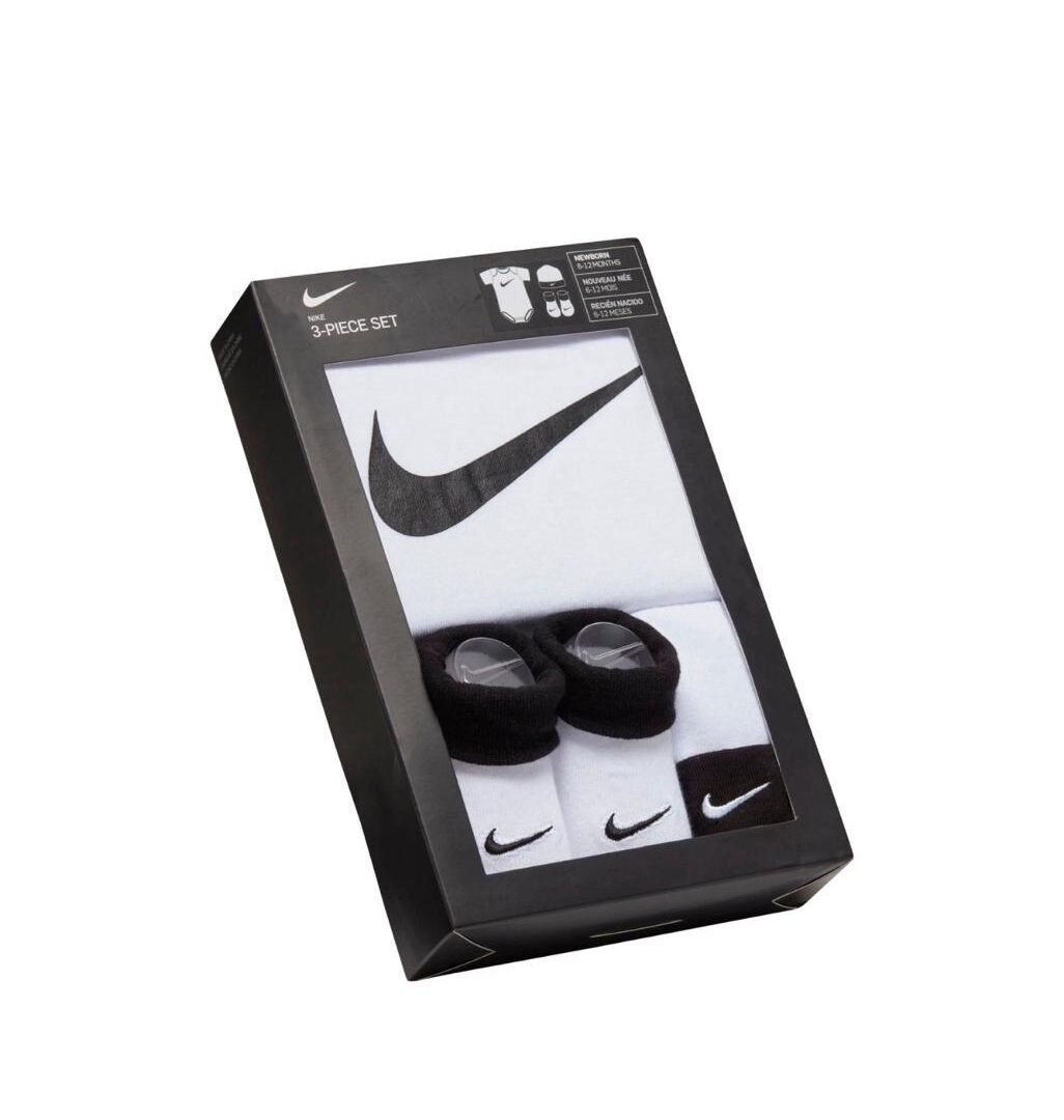 Alternative view of Conjunto Bebé Nike 3 Piezas – Body, Gorro y Medias