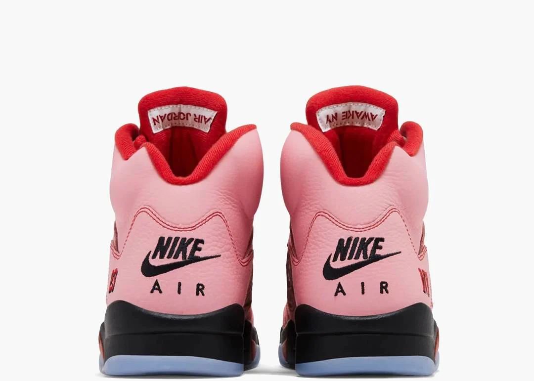 Alternative view of Air Jordan 5 Retro Custom "Easter Pink NY"