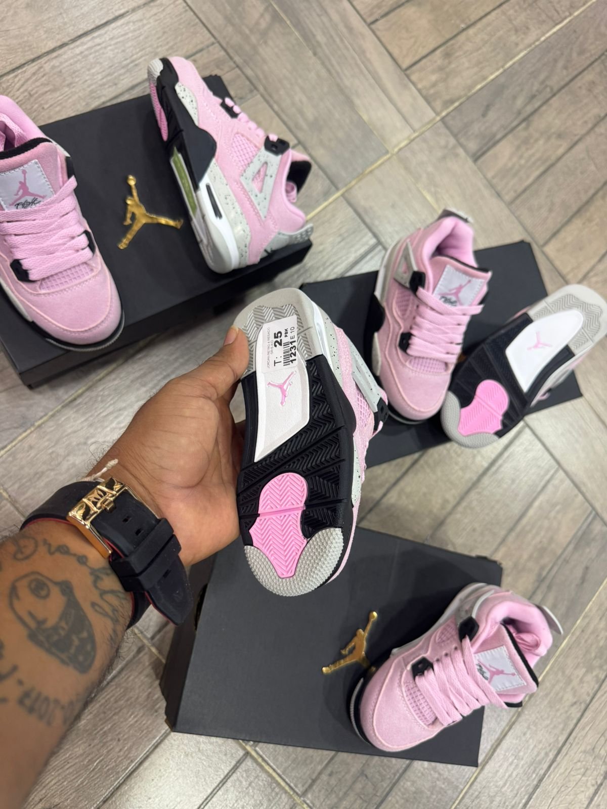 Jordan Retro 4 Kids Pink Edition 👟💖 - Image 3