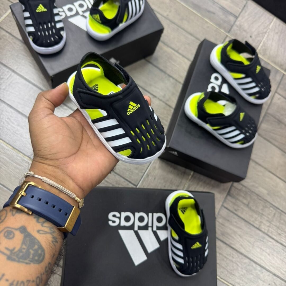 Alternative view of Adidas Sandalias Kids negro-verde
