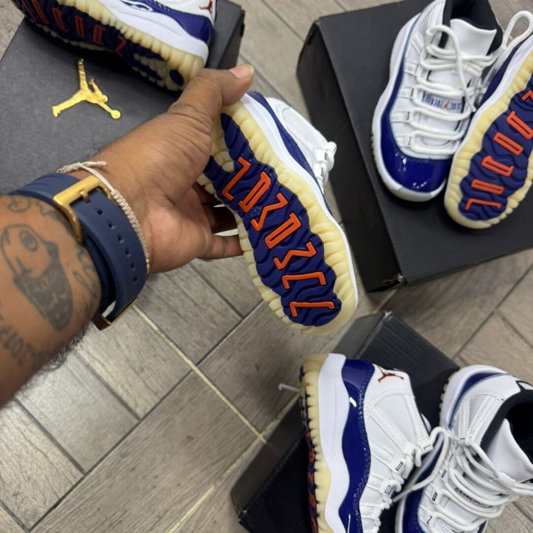 Alternative view of Jordan Air Jordan 11 Retro Kids “White Royal”