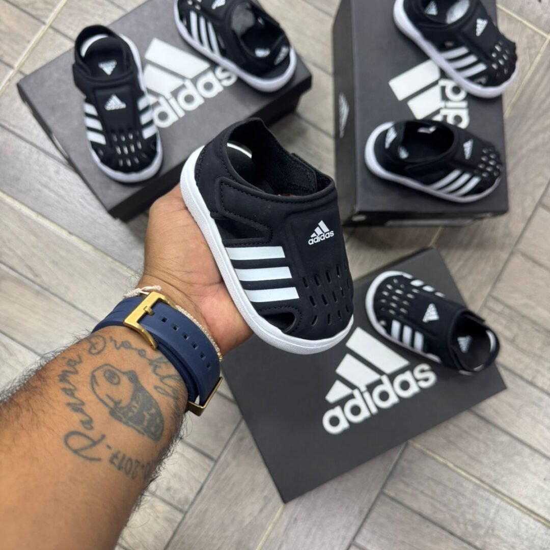 Adidas Sandalias Kids Sport “Black White”
