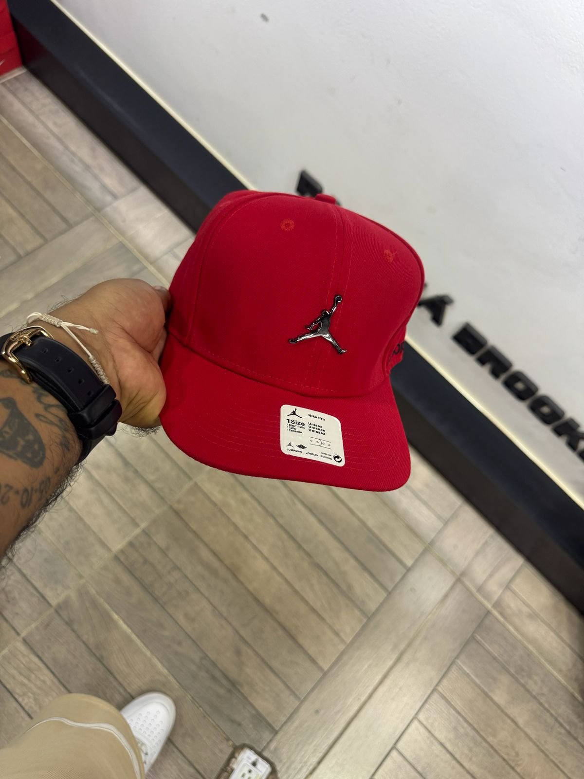 Gorra adulto Jordan Pro Snapback Roja – Ajuste Unisex 🔴🏀