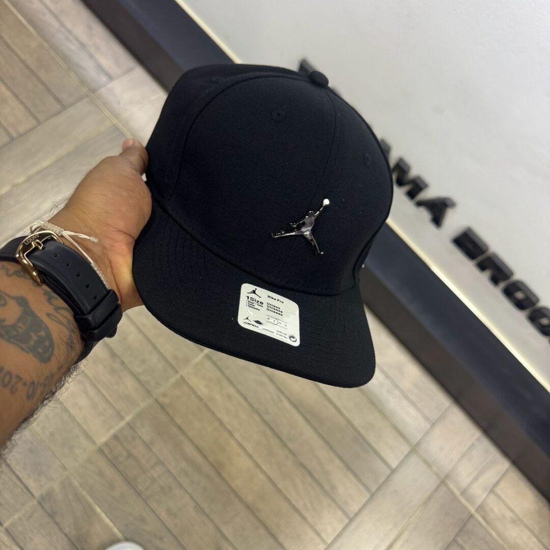 Gorra adulto Jordan Pro Snapback negro – Ajuste Unisex 🔴🏀
