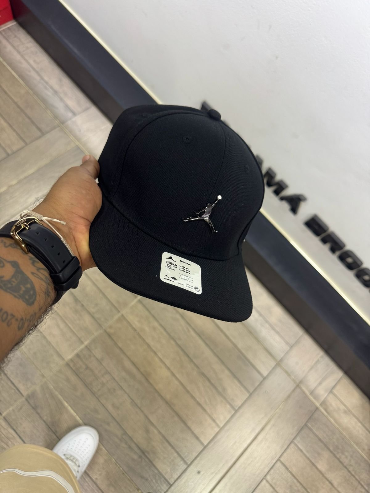Gorra adulto Jordan Pro Snapback negro – Ajuste Unisex 🔴🏀