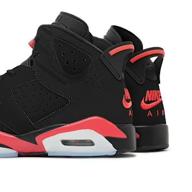 Alternative view of air jordan 6 retro "infrared salesman
