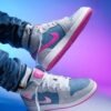 jordan 1 mid unisex altas  bliss/ping