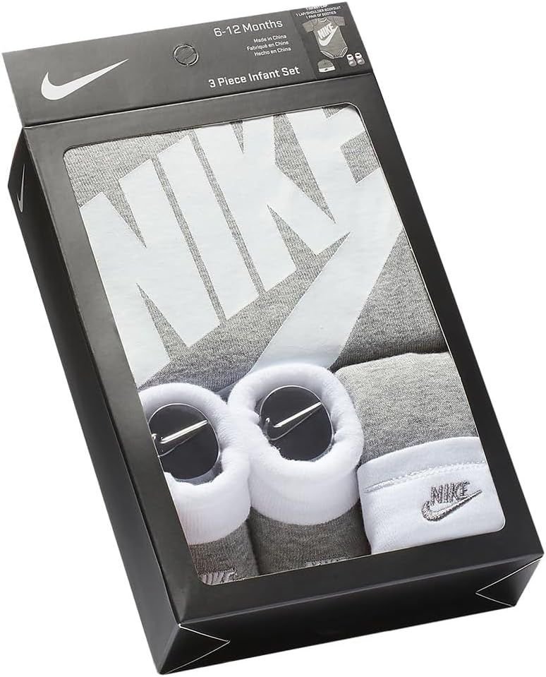 Set para Bebé Nike 3 Piezas Gris 6-12 meses