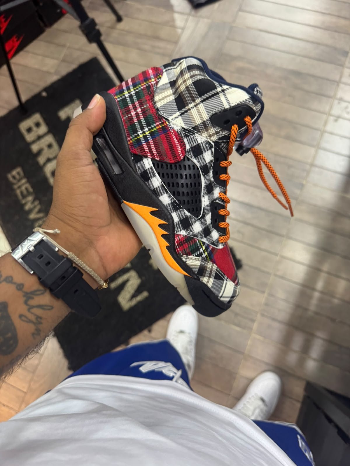 jordan 5 retro plaid