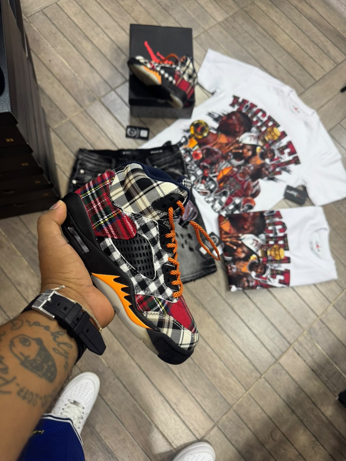 jordan 5 retro plaid - Image 4