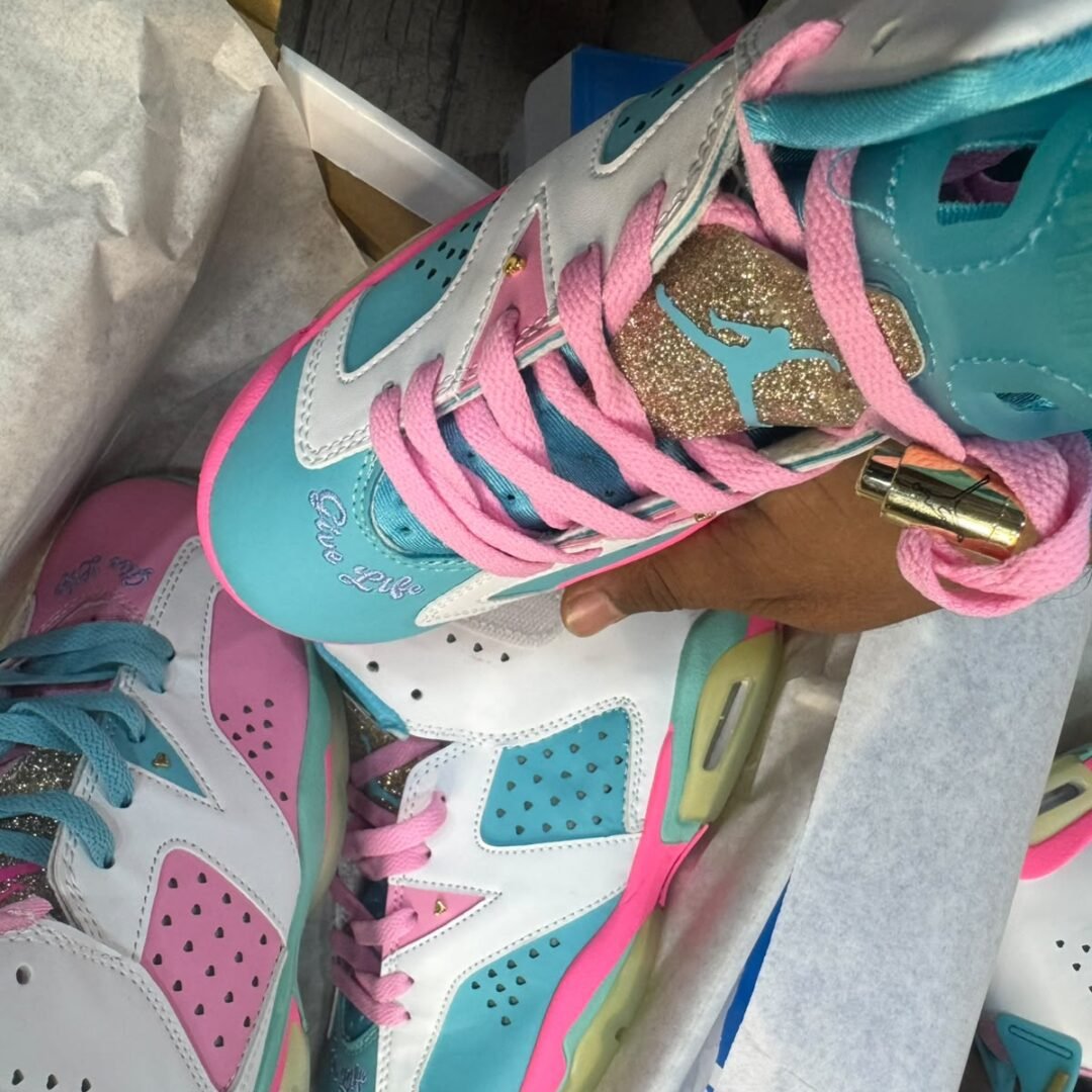Alternative view of air jordan 6 Doernbecher jillian