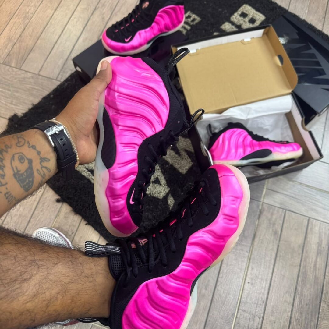 nike foamposite one polarised pink