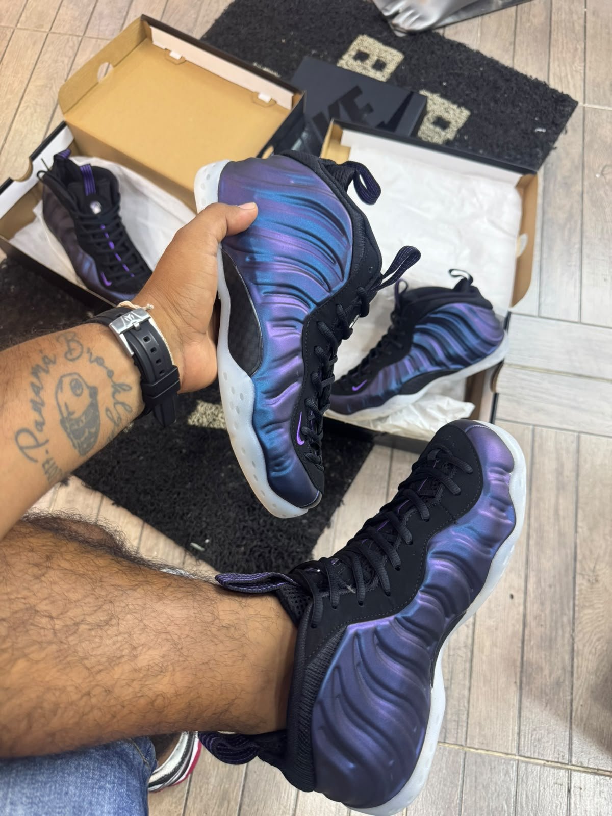 nike foamposite one eggplant